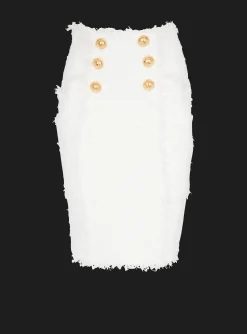 New Tweed Pencil Skirt Women Skirts