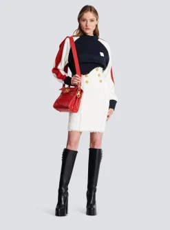 New Tweed Pencil Skirt Women Skirts