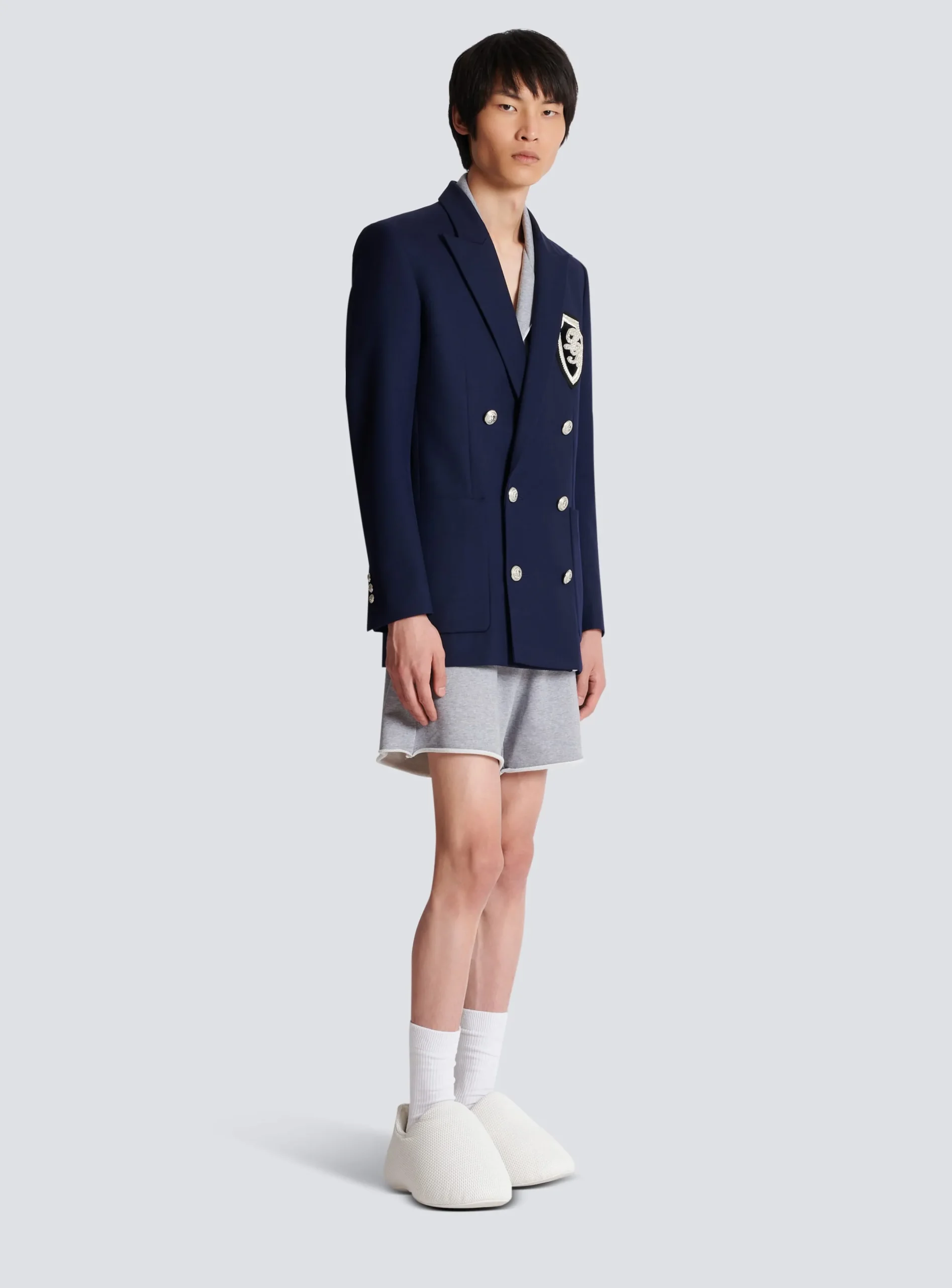 Clearance Twill Blazer With Embroidered PB Signature Badge Jackets And Blazers