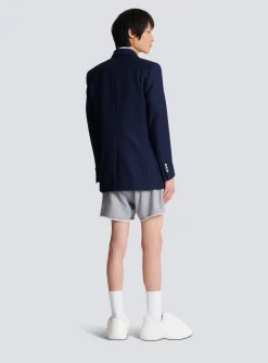 Clearance Twill Blazer With Embroidered PB Signature Badge Jackets And Blazers