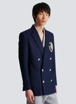 Clearance Twill Blazer With Embroidered PB Signature Badge Jackets And Blazers