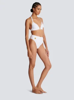 Store Two-piece Swimming Costume With Buttons Women Swimwear