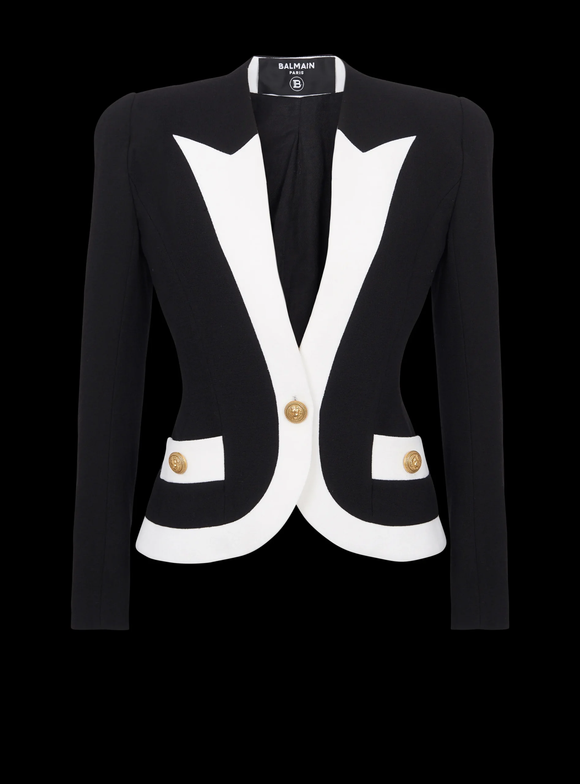 Discount Two-tone Crepe Jacket Women Jackets And Blazers