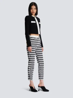Clearance Two-tone Crepe Spencer Jacket Women Jackets And Blazers