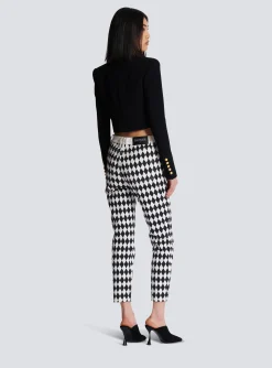 Clearance Two-tone Crepe Spencer Jacket Women Jackets And Blazers