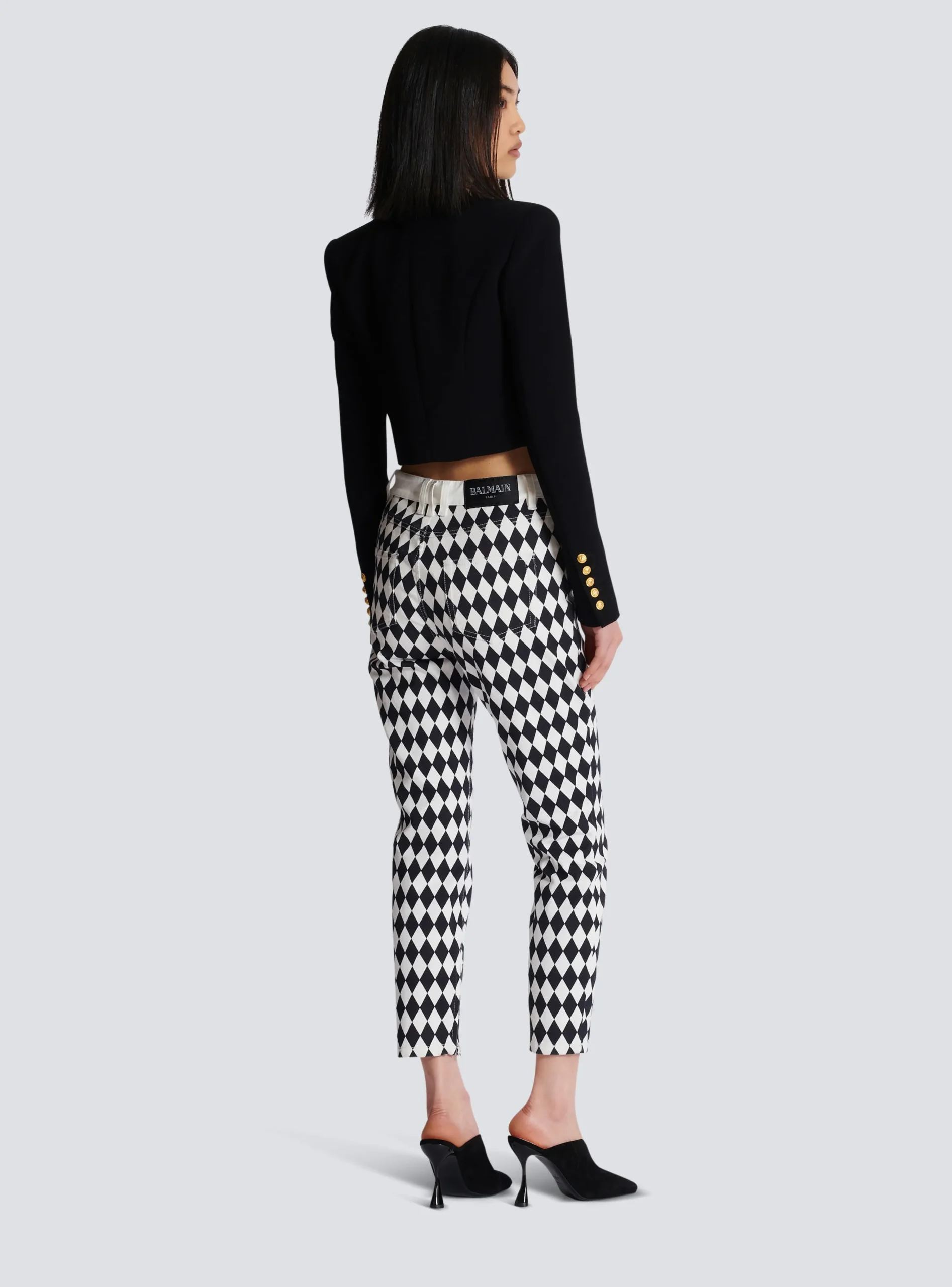 Clearance Two-tone Crepe Spencer Jacket Women Jackets And Blazers