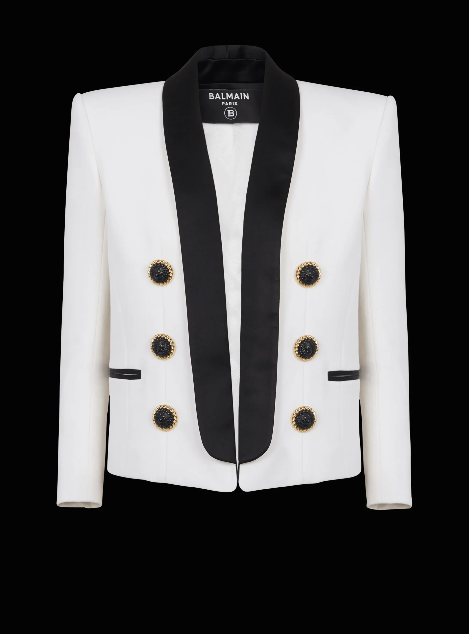 Store Two-tone Edge-to-edge Jacket With 6 Buttons Women Jackets And Blazers