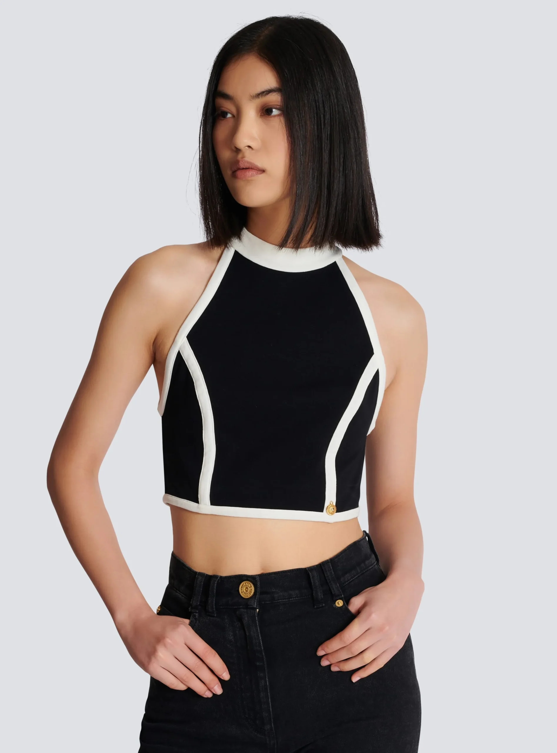 Sale Two-tone Top Women Tops And Shirts