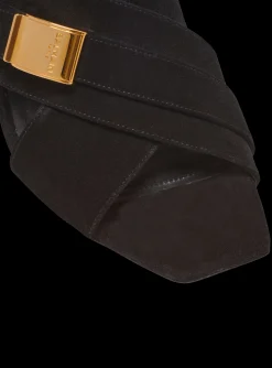 Clearance Uma Mules In Suede Leather Women High Heels & Pumps