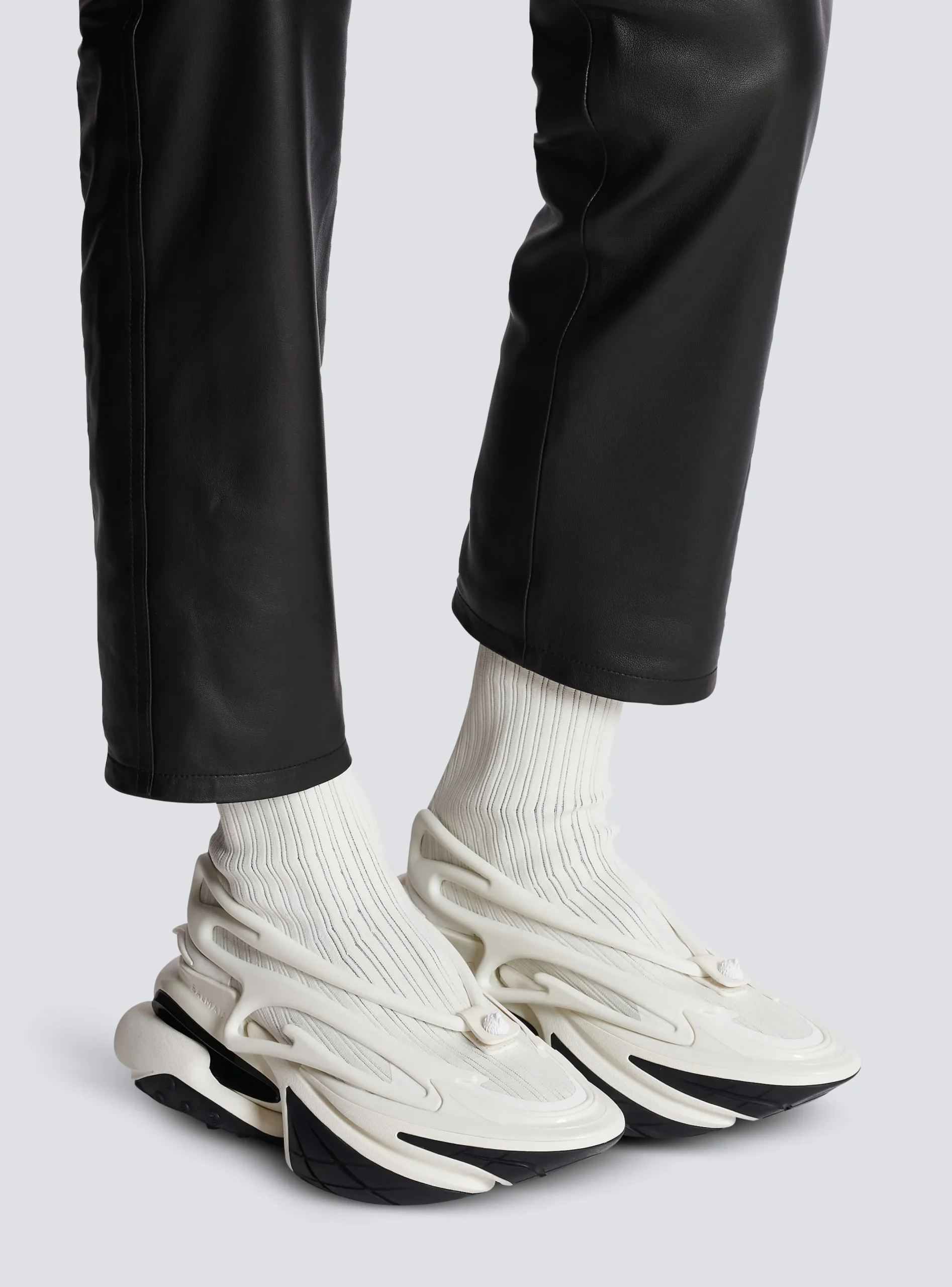 Shop Unicorn High-top Trainers In Mesh And Leather Unicorn