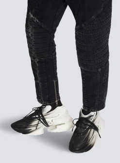 Outlet Unicorn Low-top Trainers In Neoprene And Leather Unicorn