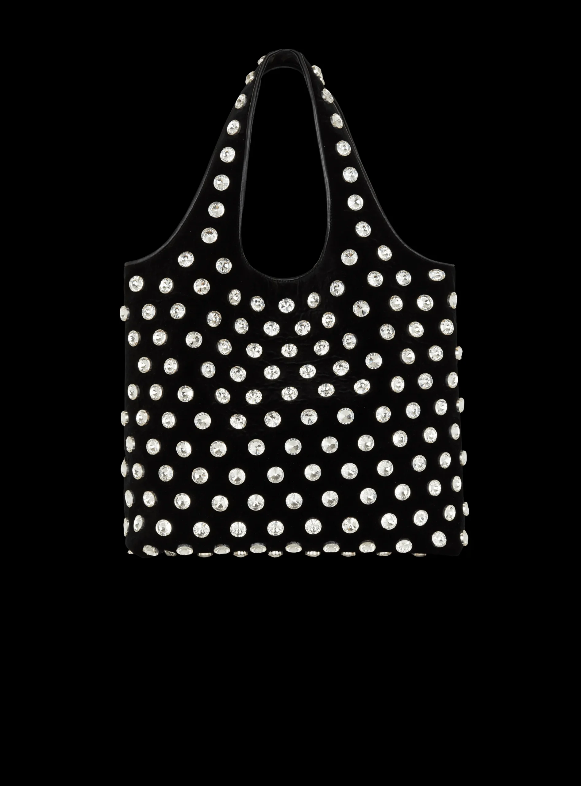 Clearance Velvet And Crystal Grocery Bag Women Tote Bags|Bags