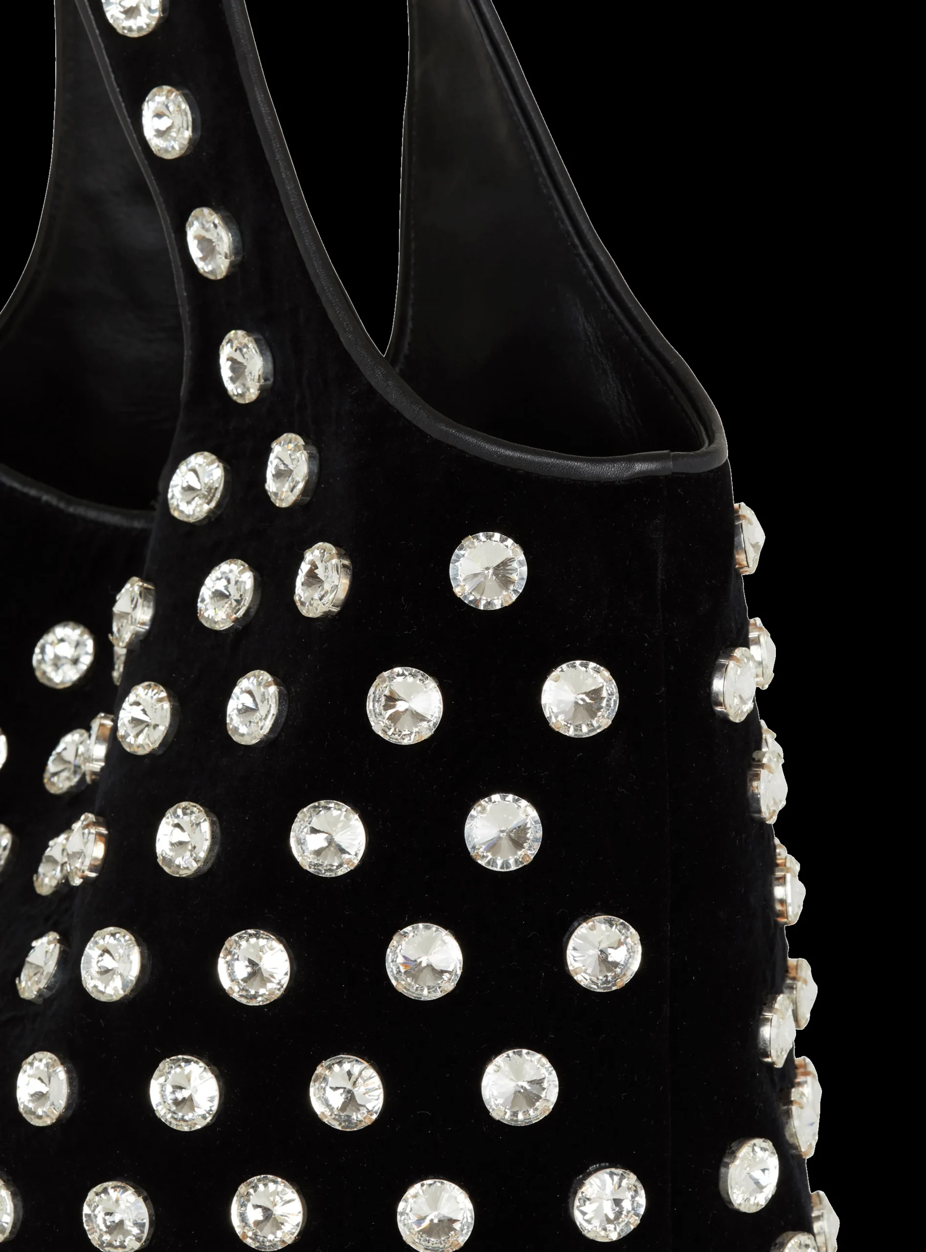 Clearance Velvet And Crystal Grocery Bag Women Tote Bags|Bags