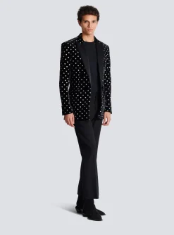 Best Velvet Jacket With Glitter Dots Jackets And Blazers