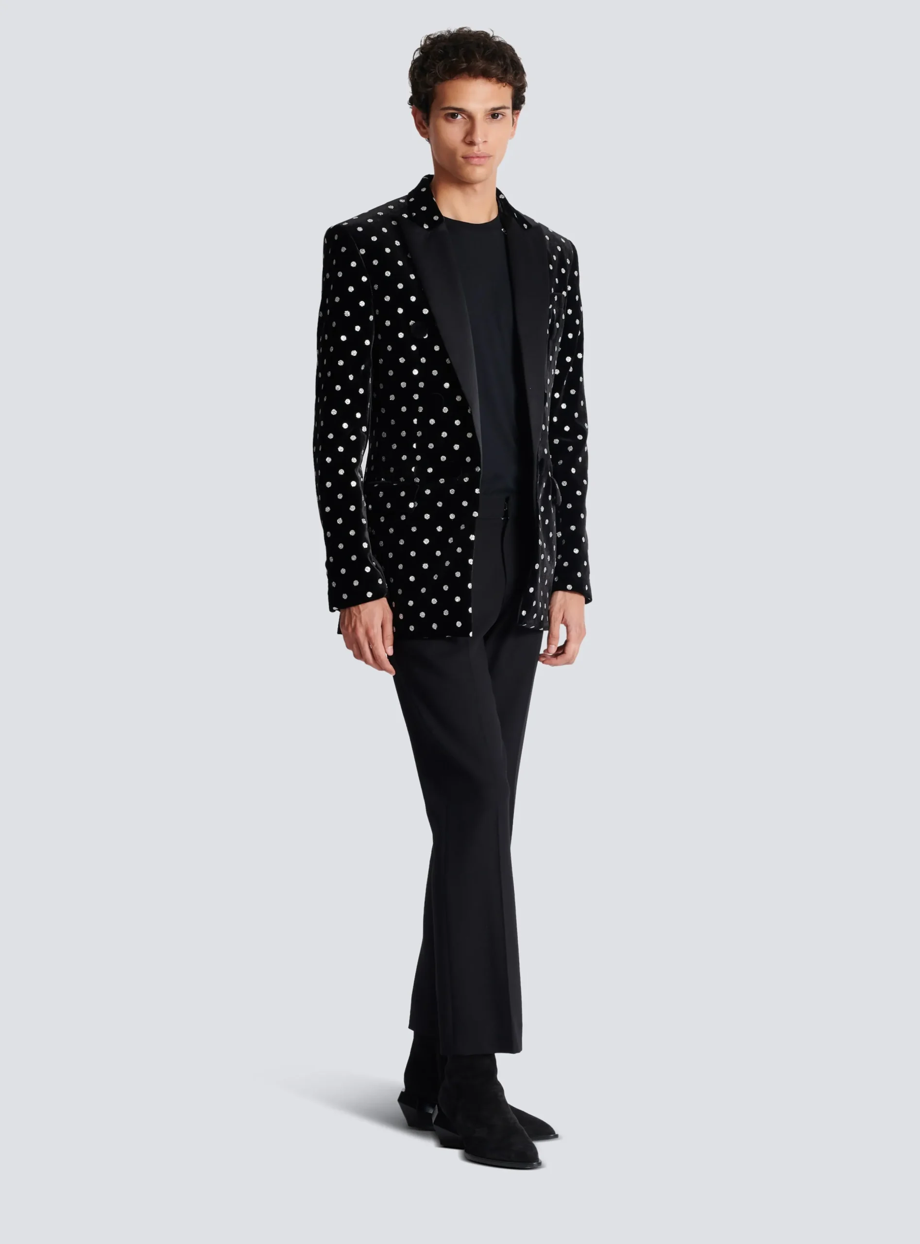 Best Velvet Jacket With Glitter Dots Jackets And Blazers