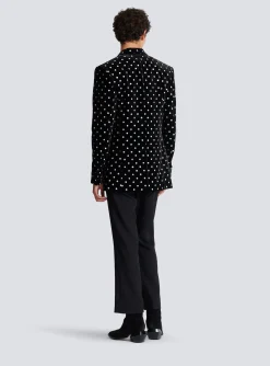 Best Velvet Jacket With Glitter Dots Jackets And Blazers