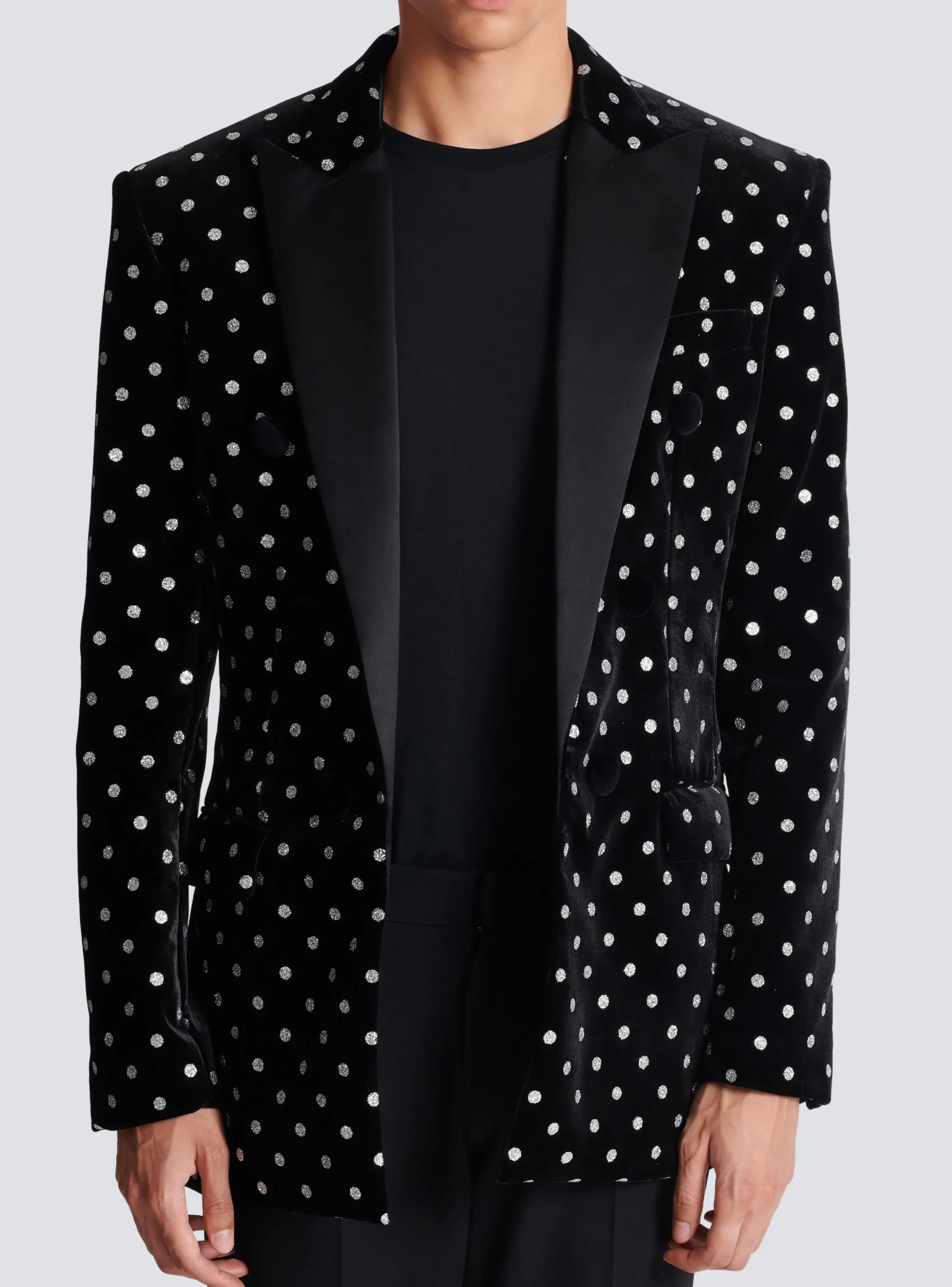 Best Velvet Jacket With Glitter Dots Jackets And Blazers