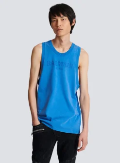 Online Vintage Embroidered Tank Top Sportswear|T-Shirts