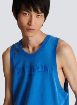 Online Vintage Embroidered Tank Top Sportswear|T-Shirts