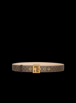 Hot Waxed Monogram Canvas P-Belt Women Belts