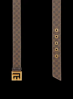 Hot Waxed Monogram Canvas P-Belt Women Belts