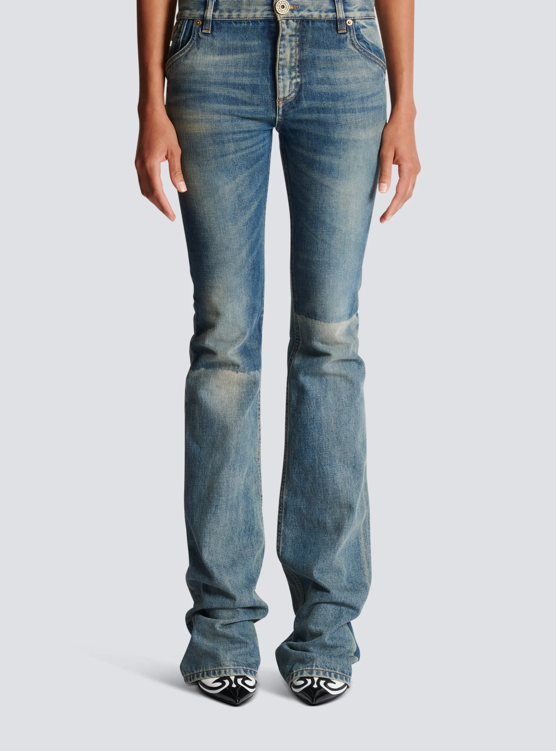 Flash Sale Western Bootcut Denim Jeans Women Denim