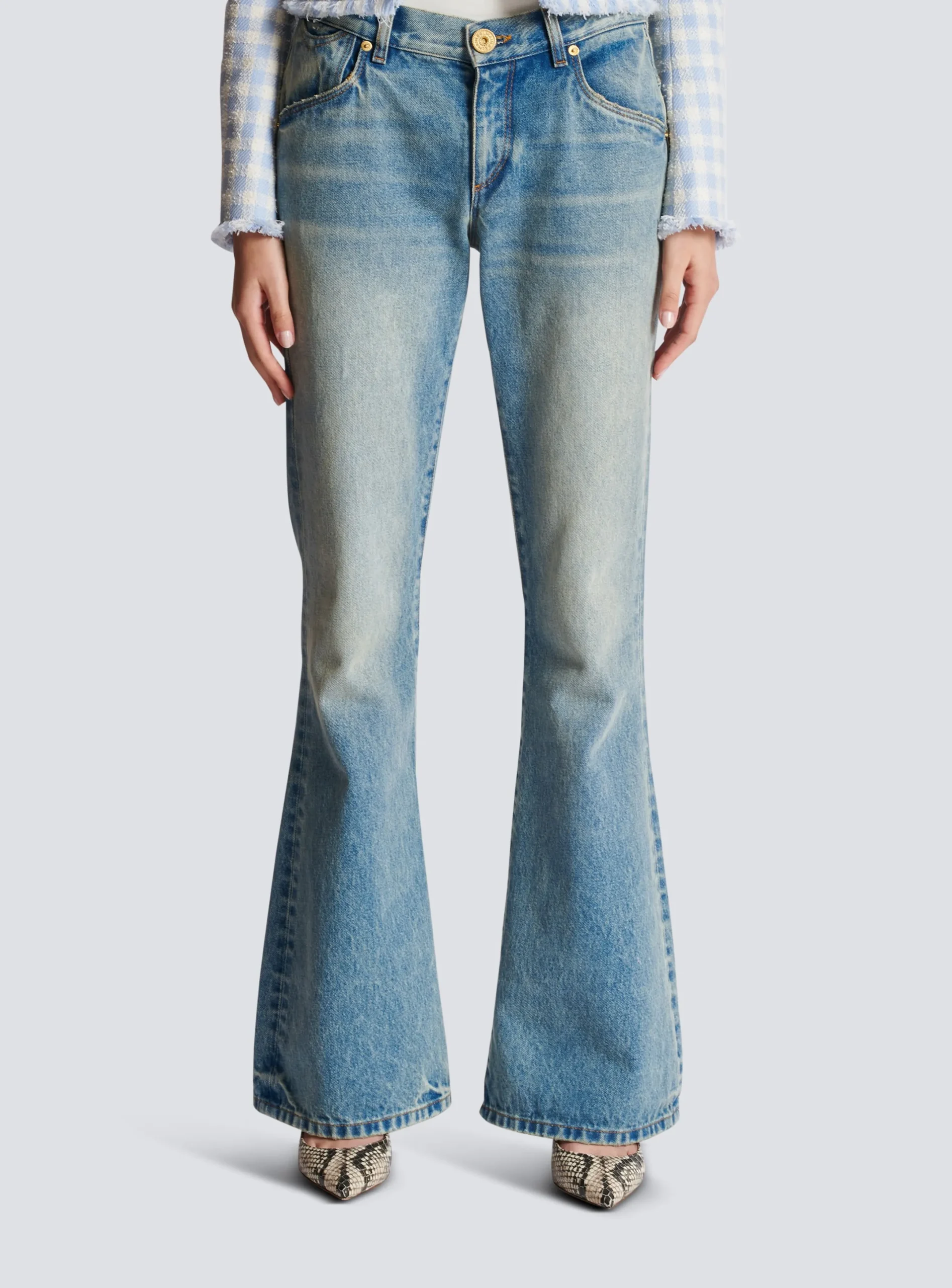 Online Western Bootcut Denim Jeans Women Denim