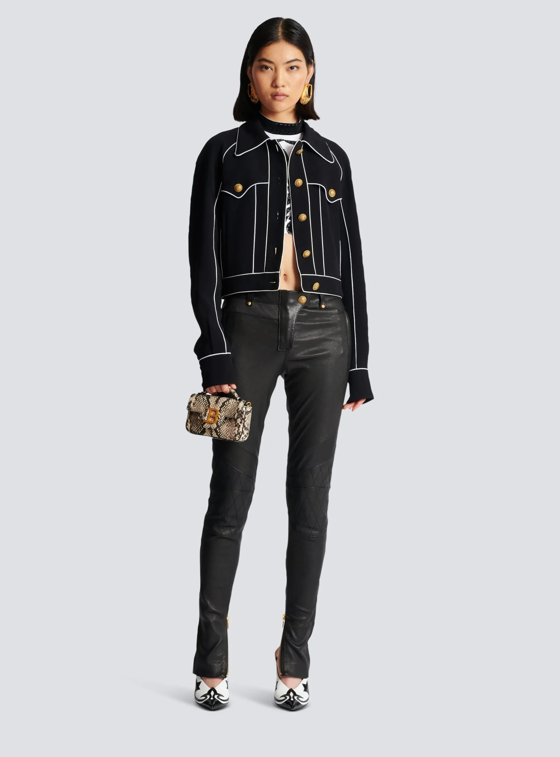 Store Western Crepe Jacket Women Outerwear