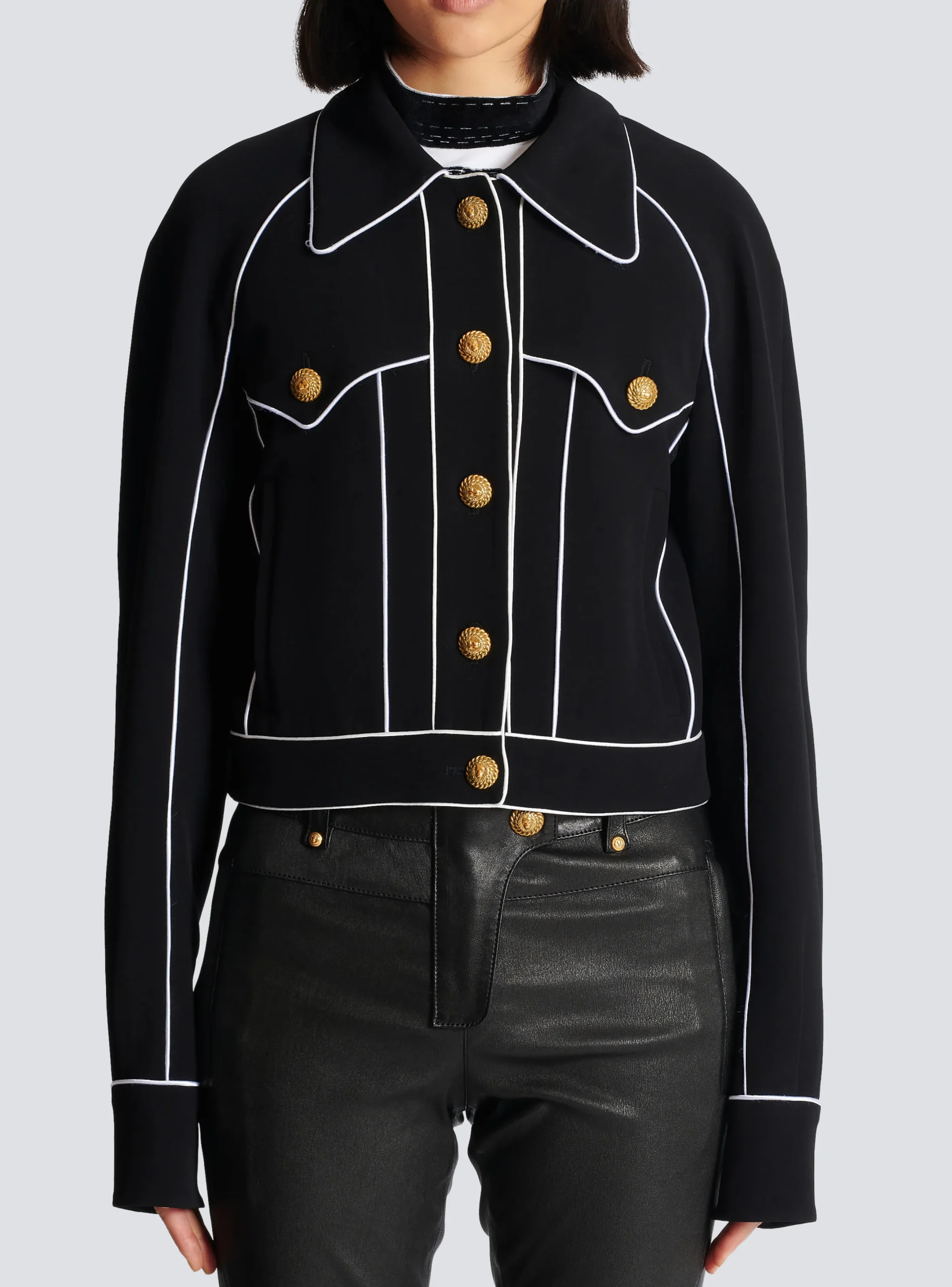 Store Western Crepe Jacket Women Outerwear