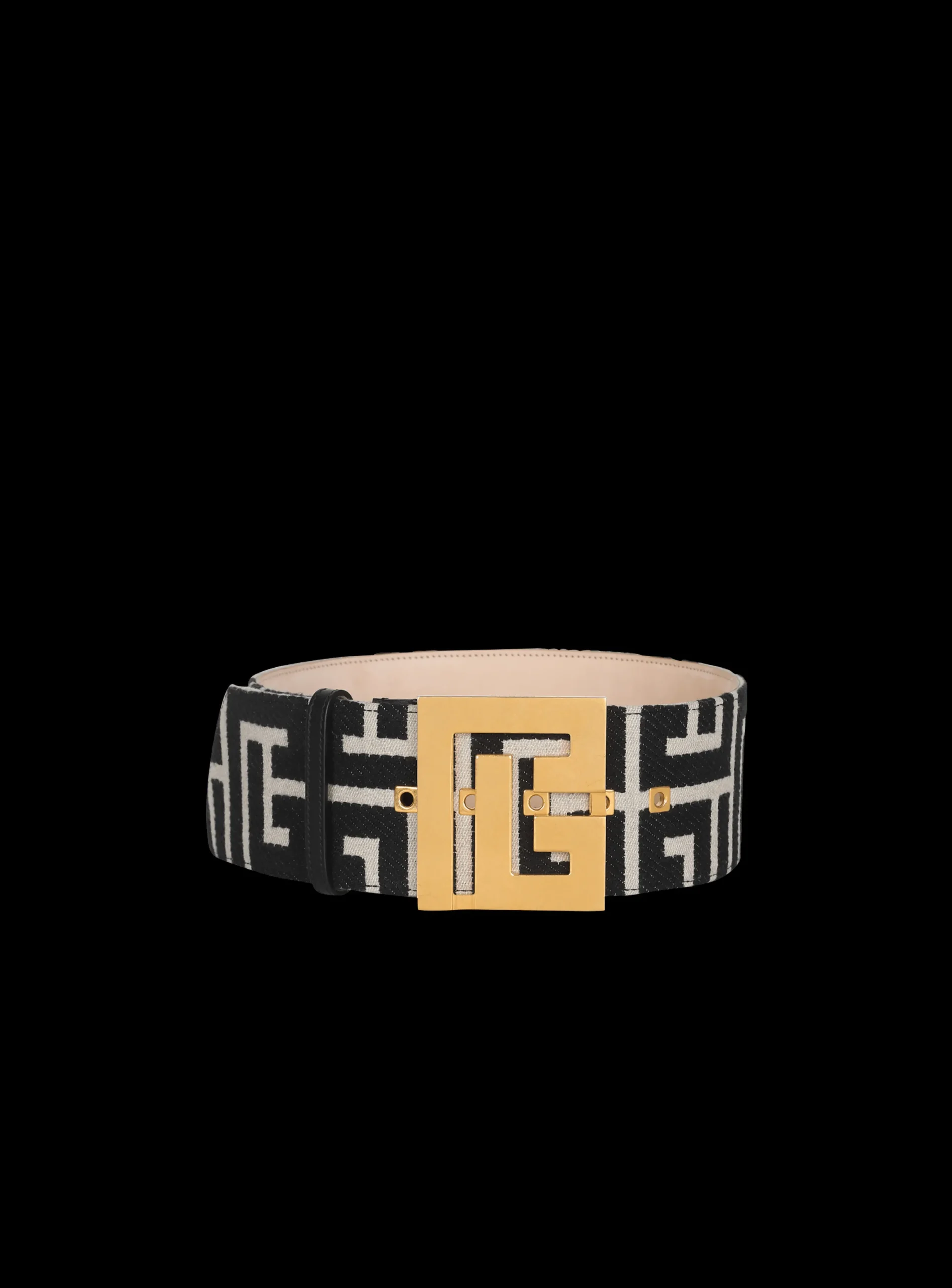 Clearance Wide Bicolor Jacquard PB Belt Belt Women Belts