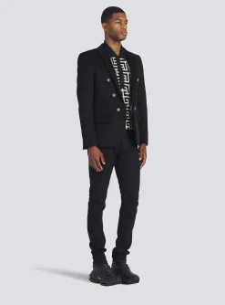 Store Wool Blazer With Double-breasted Silver-tone Buttoned Fastening Jackets And Blazers