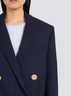Sale Wool Double-breasted Boyfriend Jacket Women Jackets And Blazers