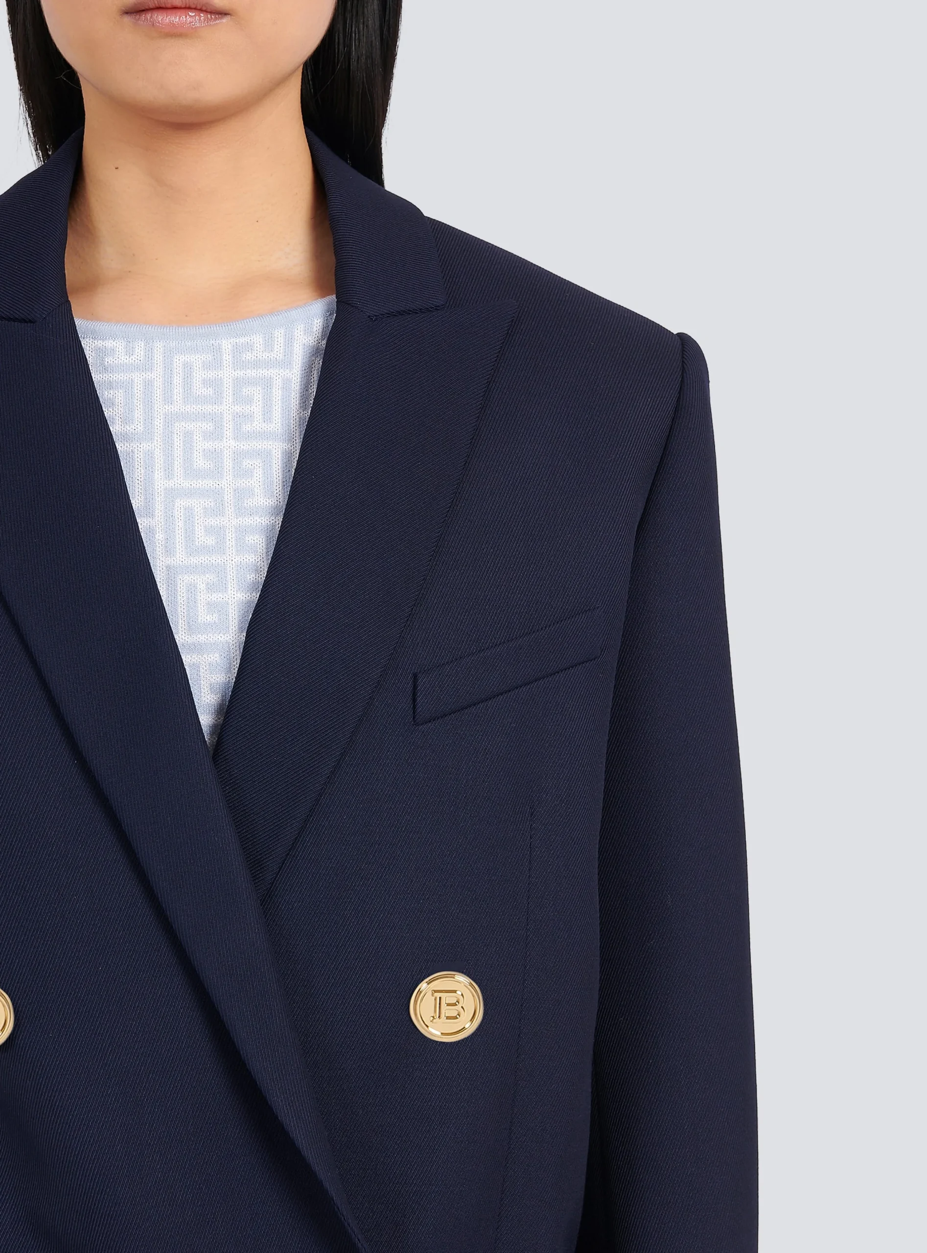 Sale Wool Double-breasted Boyfriend Jacket Women Jackets And Blazers