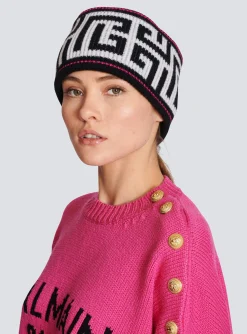 Best Sale Wool Headband With Large Monogram Women Hats And Caps