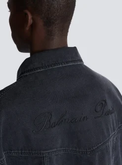 Discount Worn-effect Denim Jacket Outerwear|Denim