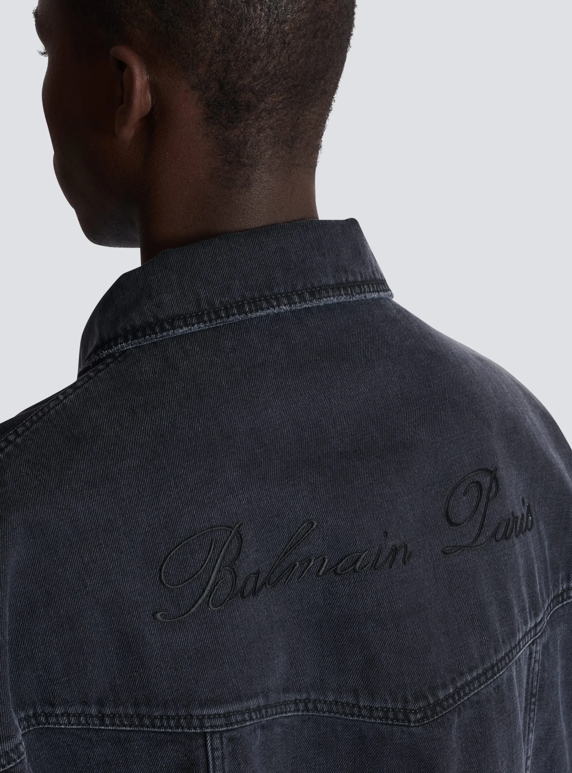 Discount Worn-effect Denim Jacket Outerwear|Denim